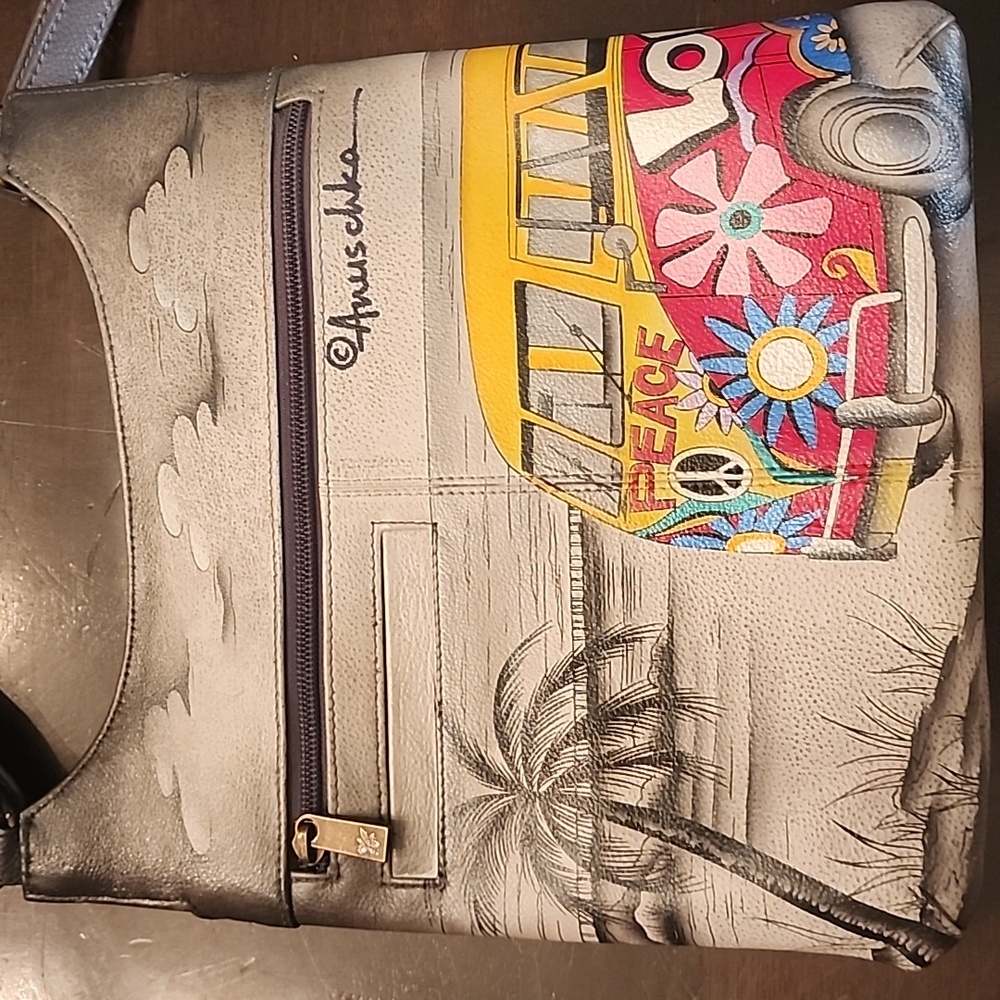 Anushcka Hobo NWOT Leather Happy Camper - Picture 4 of 6
